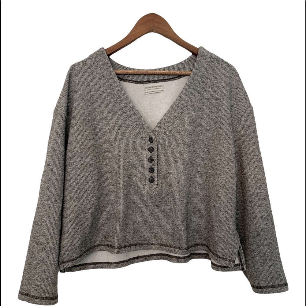 Urban Outfitters Lagenlook Oversized Cropped Knit Top sz M